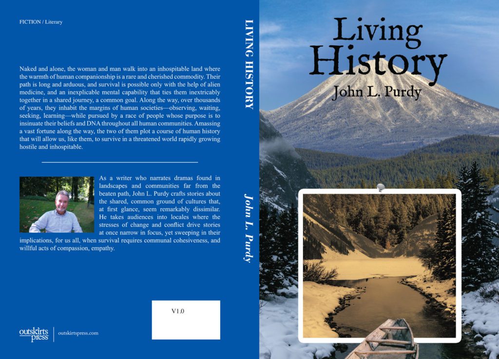 Novel Living History Book Galley Cover